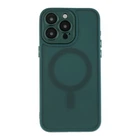 Чохол TPU+PC Magnetic Matte Camera Lens with Magsafe для iPhone 14 Pro Max Dark Green