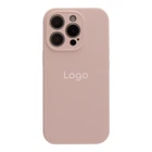 Чохол Silicone Case Full Size with Frame для iPhone 16 Pro 81.Chalk Pink