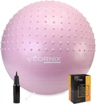 Мяч для фитнеса (фитбол) Cornix 55 см полумассажный Anti-Burst XR-0465 Light Pink