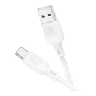 Кабель USB Borofone BX113 Silicone Type-C 3A Бiлий