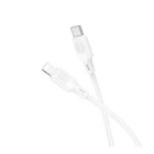 Кабель USB Borofone BX113 Silicone Type-C to Lightning PD27W Бiлий