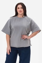 Футболка UNO сірого кольору 2XL (3044043)