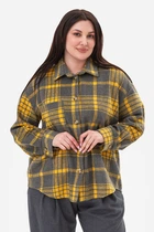 Сорочка NIZHNA сірого кольору 3XL (3044049)