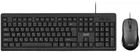 Комплект клавіатура та миша 2E MK401 USB-A, EN/UK/RU, чорний