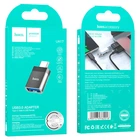Перехідник Hoco UA17 Type-C Male to USB Female USB3.0 Чорний