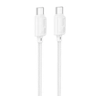 Дата кабель Hoco X113 Beneficio Type-C to Type-C 60W (1m) White
