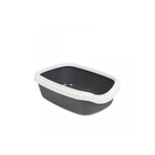 Туалет Природа Comfort M для котів сірий 41х30х13,5 см