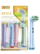 Насадки для Oral B электрической зубной щетки детские с мягкой щетиной eb10-x для орал би 4 штуки