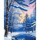 Картина за номерами Пейзаж зимовий ліс 40х50 см Art Craft (11048-AC)