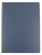 Книга канц. на спіралі А4 60арк # офс. BUROMAX 24454154-02 BARK синя, пластик. обкл. (5) /BM.24454154-02/