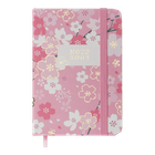 Блокнот BUROMAX А7 80арк. BLOSSOM 257102-10 рожевий, тв.лам.обкл., на гумці, крем.папір (24) /BM.257102-10/