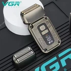 Электробритва шейвер VGR V-337, Бронзовый, аккумуляторная машинка для бритья - бритва с сеткой