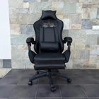 Компьютерное кресло PRESTIGE с LED подсветкой черное для работы и игр