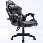 Кресло геймерское Extreme GT черно-серое с подставкой для ног и регулировкой спинки