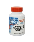 Вітамін D3 5000 МО Doctor's Best 180 кап 20206830