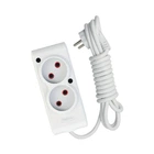 Сетевой удлинитель TECCO 2м 2 поста white