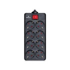 Сетевой фильтр питания REAL-EL REAL-EL RS-8 PROTECT, 3m, black
