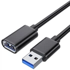 Кабель ESSAGER USB 3.0 Male to USB Female 5 Гбит/с Extension Cable 1.5m Black (EXCAM-YTA01)