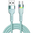 Кабель ESSAGER Colorful LED USB 2.0 to USB-C 3A Fast Charging 1m Blue (EXCT-XCD03)