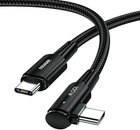 Кабель ESSAGER Sunset Bend USB-C to USB-C 90˚ PD 100W 5A 1m Black (EXCTT1-CGWT01)
