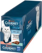 Влажный корм Purina Gourmet Perle Duo с лососем и сайдой мини филе в подливке 85 г