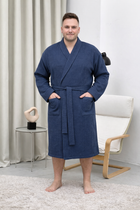 Вафельный халат унисекс Big Size «Сапфир» 2XL