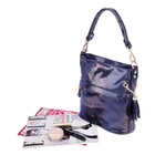 Сумка на плечо женская Realer P111 кожа PU 27х25х4,5 см Blue