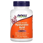 Натуральная добавка Now Foods Hyaluronic Acid Double Strength 100 мг Капсулы