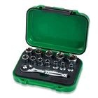 Набор головок с трещоткой Toptul 1/4" 13 предметов (GABW1301)