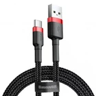 Кабель Baseus Cafule Cable USB For Type-C 3A 1m Red+Black CATKLF-B91