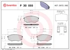 Гальмівні колодки дискові передні Brembo (P30055)