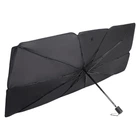 Сонцезахисна шторка-парасолька на лобове скло авто Earldom ET-U1 130×118×79 см black