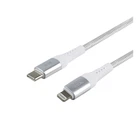 Кабель USB Ridea RC-US42 UltraStrong Type-C to Lightning 30W 1.2m Бiлий