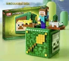 Конструктор Minecraft My World Box Інтерактивний Куб-Будинок Майнкрафт на 722 деталі (Стів, Кріпер, Лисиця, Вовк)