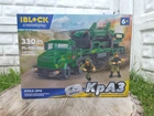 Конструктор IBLOCK PL-921-456 Армія ЗСУ КрАЗ ЗРК 330 деталей 2 фігурки