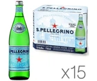 Упаковка газованої мінеральної води San Pellegrino, 15 шт. х 0,75 л, скло
