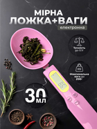 Электронная мерная ложка весы кухонные весы ложка с LCD экраном до 200 г Kayfovo ML - 2 Pink
