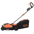 Газонокосарка акумуляторна BLACK+DECKER, 36 В, 2.5 Аг, ширина косіння 32 см, 2 акуммулятори та зарядне пристрій, травозбірник 35
