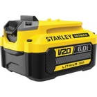 Акумуляторна батарея STANLEY FatMax, 18 В, 6 Аг, час зарядки 90 хв, вага 0.93 кг (SFMCB206)