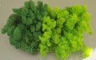 Стабилизированный мох ягель для декора MIX grass green light №79 (50г) + grass green dark №78 (50г)