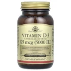 Вітамін D3 холекальциферол Solgar (Vitamin D3 Cholecalciferol) 5000 МО 120 капсул (SOL-03313)