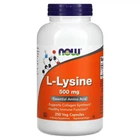 Лизин, L-Lysine, Now Foods 500 мг Таблетки