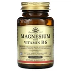 Магній з витамином В6 Solgar (Magnesium Vitamin B6) 133.3 мг8.3 мг 100 таблеток (SOL-01720)