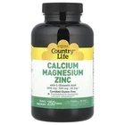 Кальцій Магній Цинк Country Life (Calcium Magnesium Zinc) 250 таблеток (CLF-02604)
