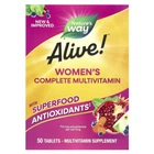 Мультивітаміни для жінок Nature's Way (Alive! Women's Energy Multivitamin-Multimineral) 50 таблеток (NWY-13663)