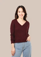 Джемпер H&M S Бордовый 31-0515