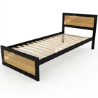 Кровать односпальная RoMax Loft 90х200 Дуб Сонома/Черный