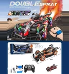Машинка на радиоуправлении Star Toys 1:12 с браслетом, роликовыми колесами, паром и цветной подсветкой 888-15