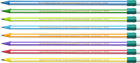 Олівець графітовий BIC 646 Evolution Stripes HB, пластиковий в полоску, з ластиком (12) /bc8960342/