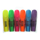 Набір маркерів текстових 6кол. BUROMAX 8904-94 Neon, з гум. вставками /BM.8904-94/